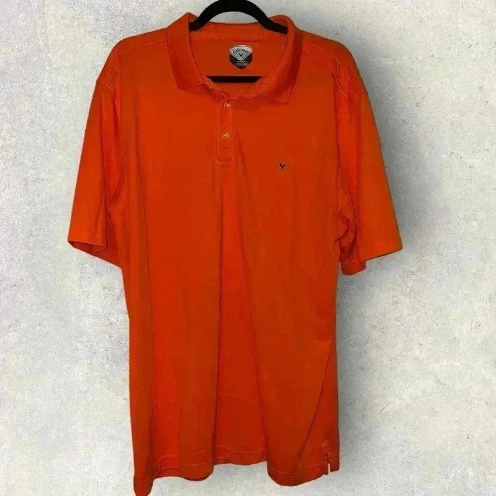 Men’s‎ Callaway orange golf polo size XL